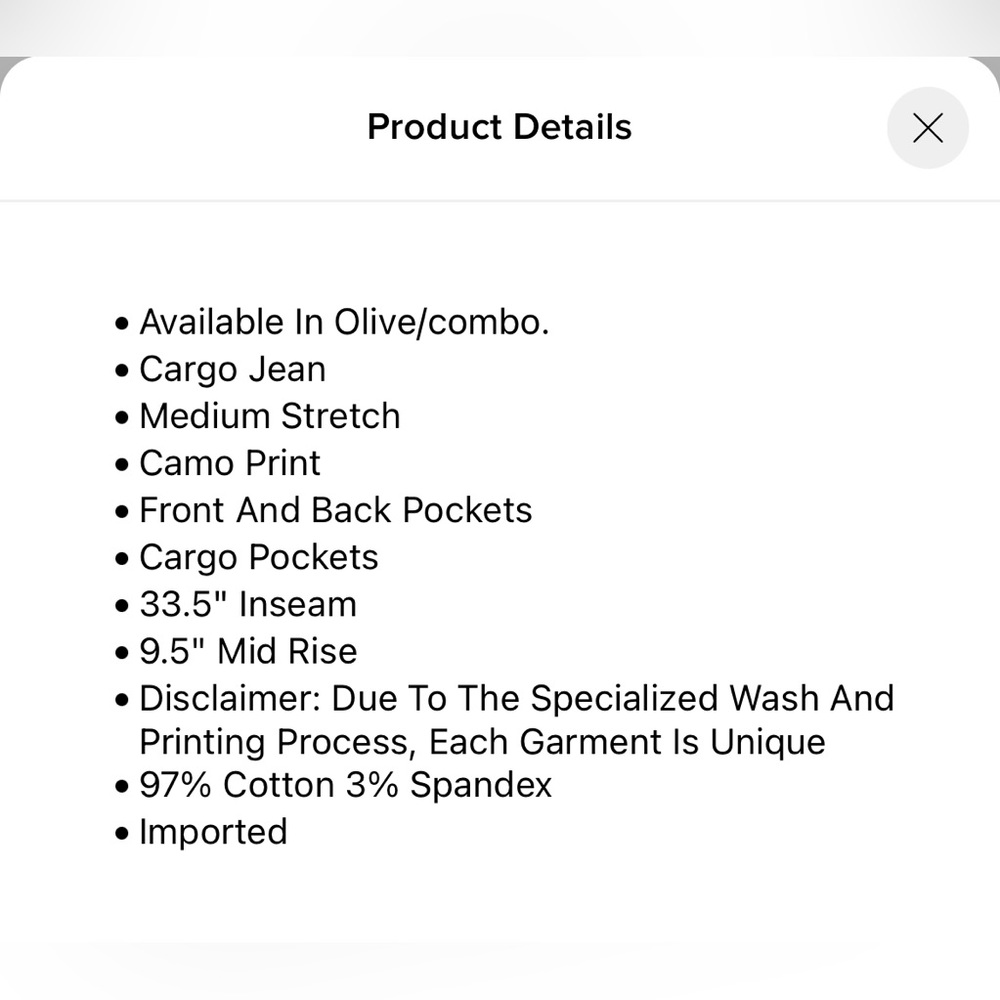 Fashion Nova Camouflage Cargo Jeans - Picture 4 of 7